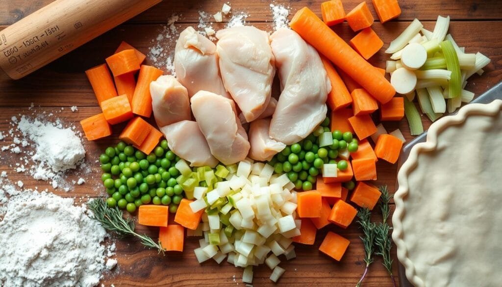 Ingredients for Classic Pot Pie