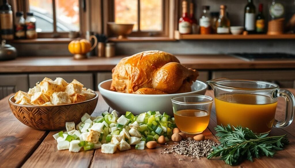 Classic Chicken Dressing Preparation